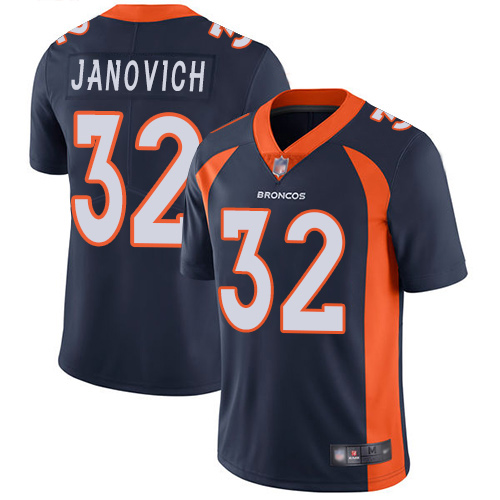 Men Denver Broncos #32 Andy Janovich Navy Blue Alternate Vapor Untouchable Limited Player Football NFL Jersey